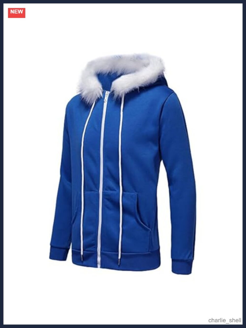 Plush Zipper Hoodie Coat Halloween Cosplay Costume Sweatshirt